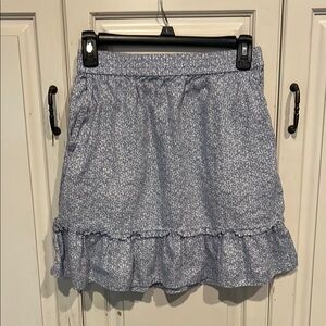 Sigrid Olsen Blue Linen Skirt